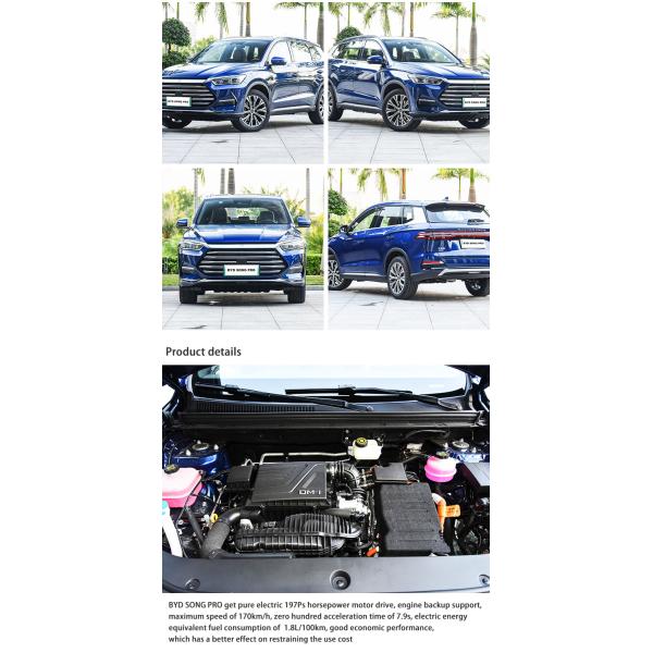 Новые энергетические транспортные средства EV BYD Song Pro Электрический автомобиль SUV Гибридный DM-I