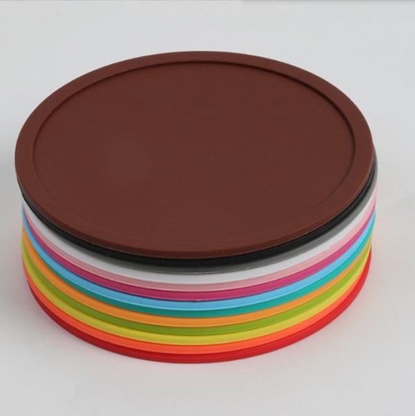 Customized Silicone Coasters for Sustainable Round Mat in Home and Office Essentials