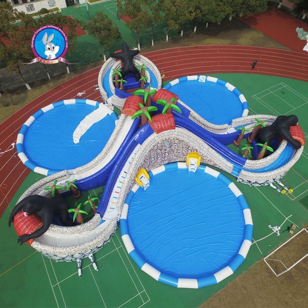 Large Adult Inflatable Swimming Pool China Factory Outdoor Household Water Park with Fun Games for the Home or Land