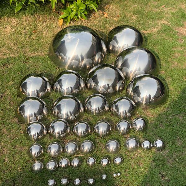 H245cm Hollow Sphere Stainless Steel Sculpture For Outdoor Decoration