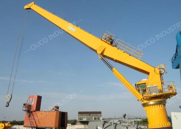 360 Degree Slewing Ship Deck Crane Pedestal Straight Boom