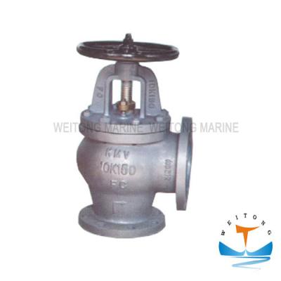 JIS F7376 10K Marine Valve , Cast Iron Angle Screw - Down Check Valve