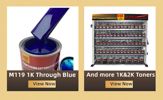 M121 1K Aquamarine Car Paint High Hardness Blue Green Metallic Auto Paint