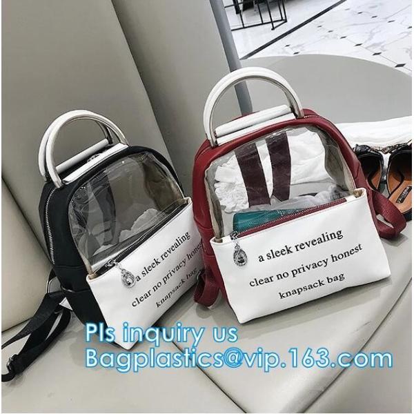 PVC Waterproof Dry Bag Hiking Backpack, Fashionable Transparent Waterproof Pvc Backpack, Casual Clear PVC Backpack Plast