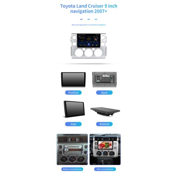 Экран касания Bluetooth GPS автомобиля HD стерео для дюйма 2007+ крейсера 9 земли Тойота