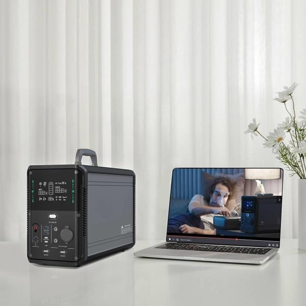 Lifepo4 Lithium Battery Solar Power Station Generator 1500W For Camping Outdoor