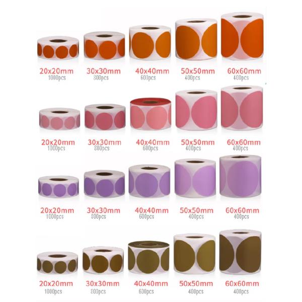 Waterproof Colored Label Paper For Food Beverage Products And Packaging