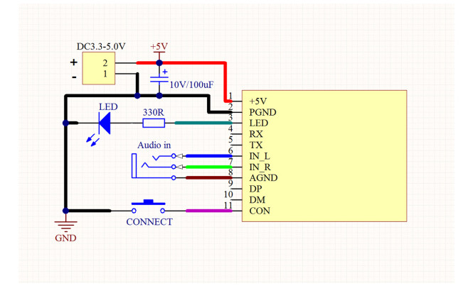 KCX_BT_EMITTER_V1.7 Bluetooth 5.3 аудиопередатчик и приемник Модульная плата 2 в 1 Модуль передачи музыки стерео беспроводной передачи