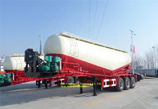 Sinotruk Heavy Duty Semi Trailers 3 Axles 30m3 Bulk Powder Tanker Trailer