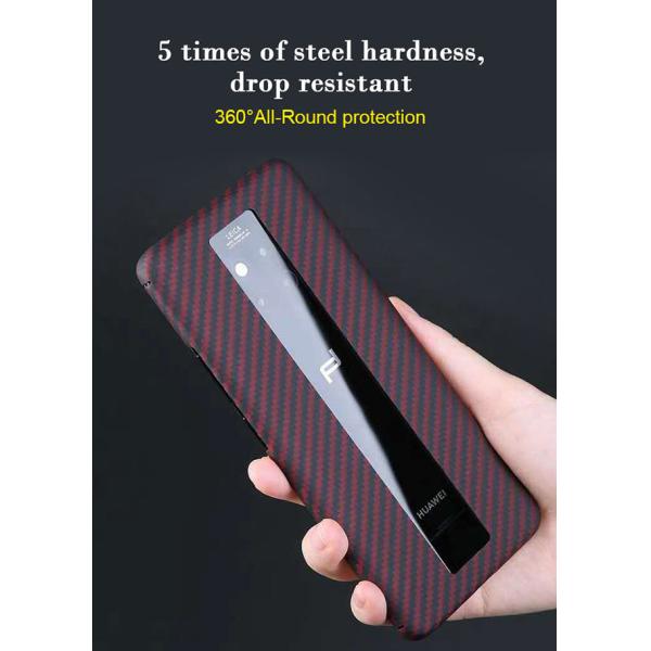 Caja roja del teléfono de la fibra de Aramid del final mate del compañero 30 RS de Huawei