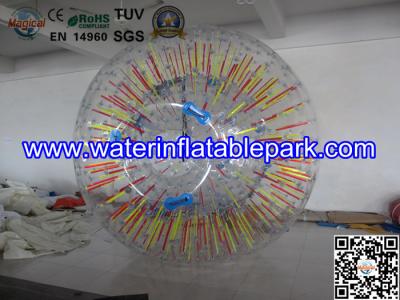 1.0mm Clear Body Inflatable Zorb Ball For Kids , Water Human Hamster Ball