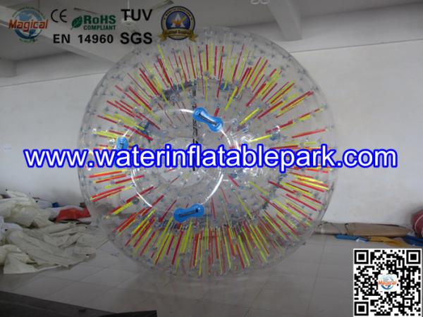 1.0mm Clear Body Inflatable Zorb Ball For Kids , Water Human Hamster Ball