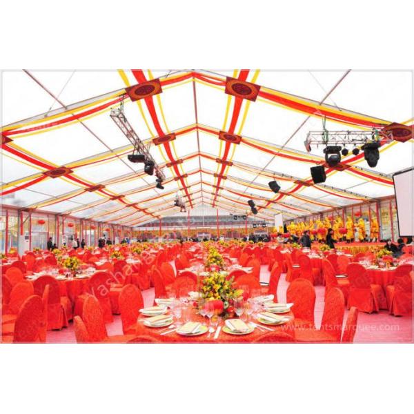 Hard Extruded Stainless Aluminium Frame Marquee 10m Wide Length Extended