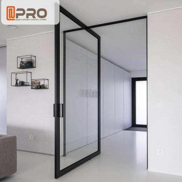 Thermal Break Aluminium Pivot Entrance Doors With EPDM Sealant Rubber Pivot front door Pivot Exterior door pivot hinge