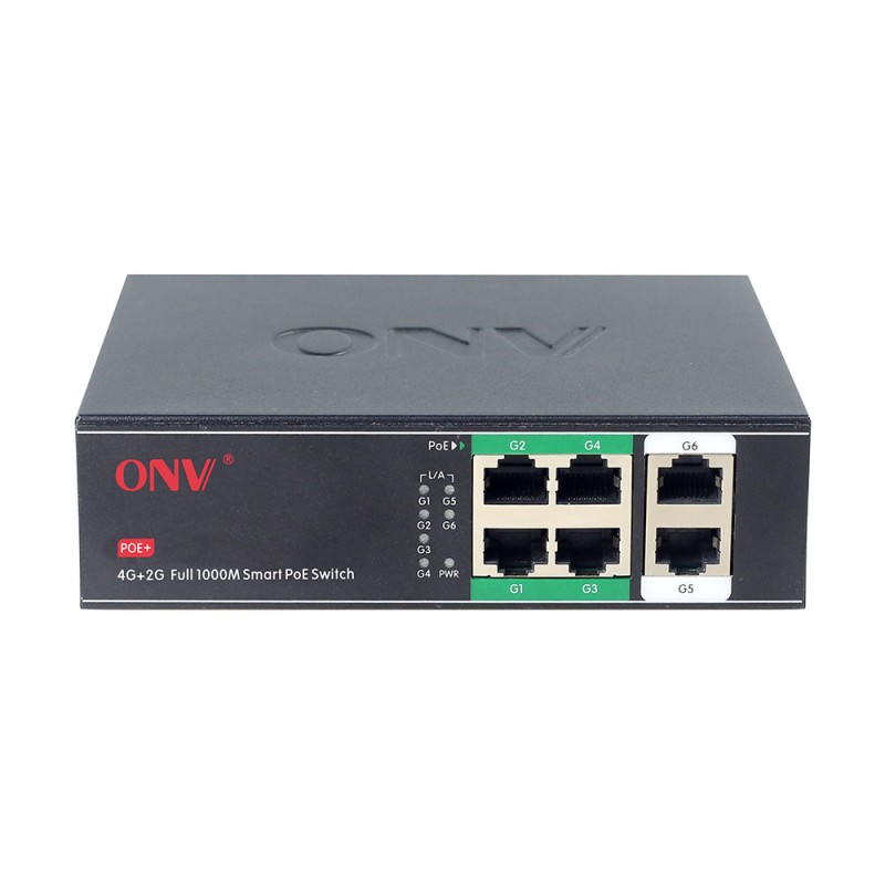 Unmanaged 6 Port Gigabit PoE Switch With 30W Per Port And IEEE802.3af/At