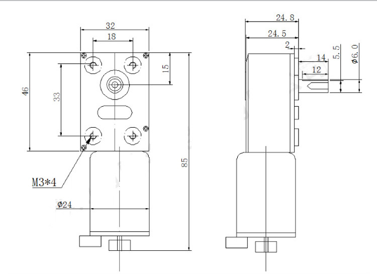 Собственная личность DC 12v моторов JGY370 шестерни DC червя кодировщика небольшая запирая 150rpm