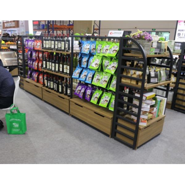 Приспособления дисплея супермаркета металла сетевого магазина/шельвинг гастронома гондолы для еды