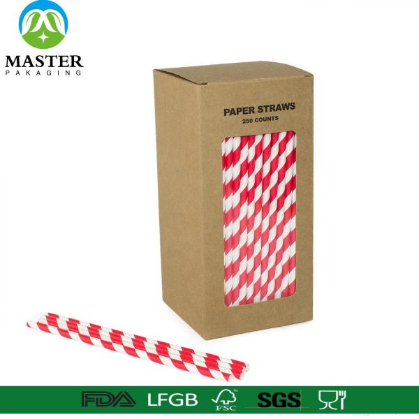 China factory disposable colorful drinking paper straws