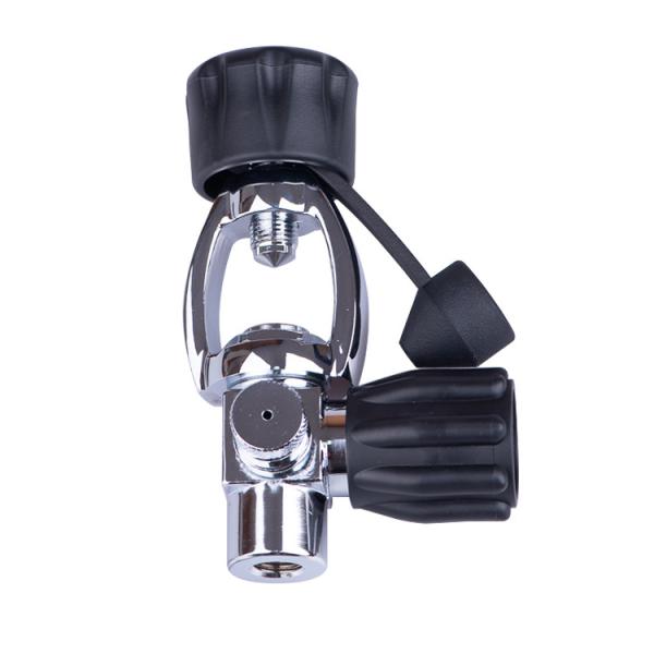 Yoke Filler Valve with purge  for Scuba Diving Inlet 1/4NPT, Outlet CGA850 Yoke, 3500psi with Bleed Valve