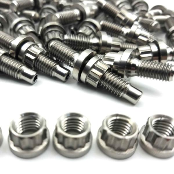 Grade 5 Titanium Stud Washer And Nut Exhaust Manifold Repair Kit