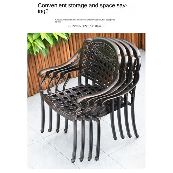 Outdoor Dining Table Patio Barbecues Grain Table And Chair Set For Garden Courtyard
