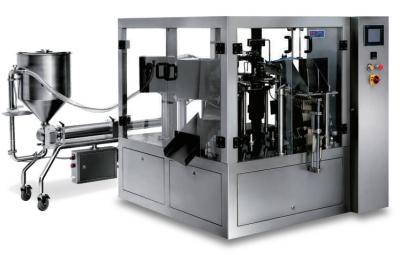 Doypack Zipper High Viscosity Vertical Liquid Filling Machine Premade Stand Up