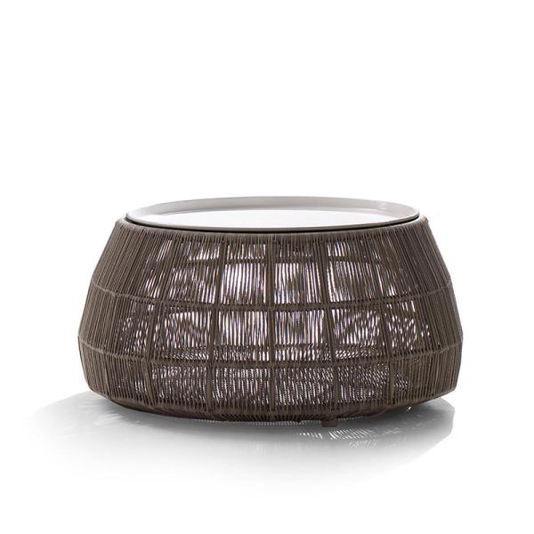 Customized Color Pool Garden Lounge Round Coffee Bed Outdoor Furniture Rattan Metal Best