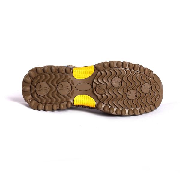 Unisex Microfiber Leather Comfortable EVA Insole Metal Eyelets Rubber Work Land Safety Shoes