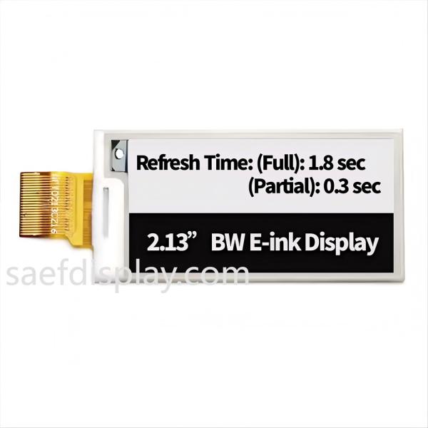 2.13 E Ink Display Module  - 122×250 SPI, Ultra-Low Power, ESL Industrial-Grade e-Paper | Factory Direct