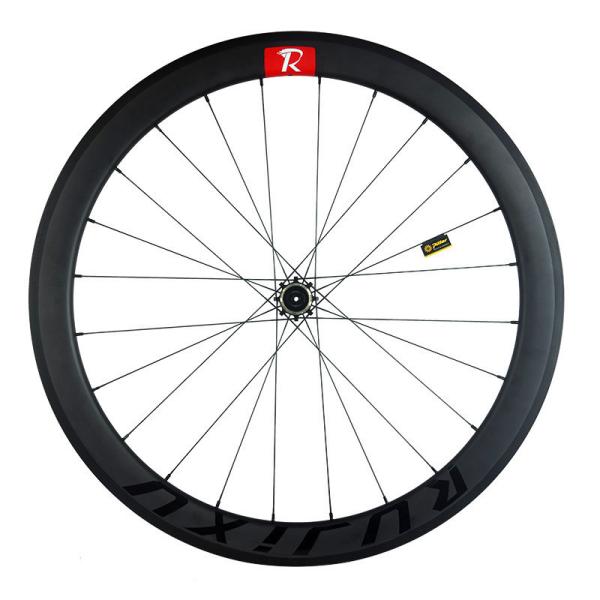 Clincher Tubeless Carbon Road Bike Wheelset 700c With V/C Brake And Carbon Rims
