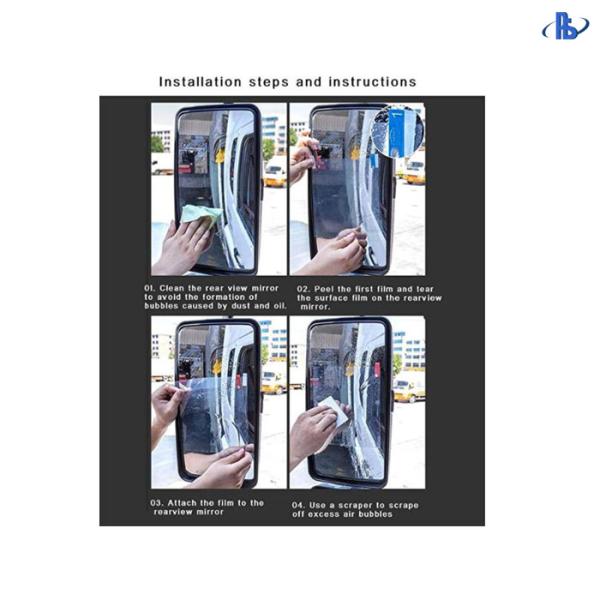 Large Truck Anti Fog Film Rearview Mirror Protective Film Anti-glare