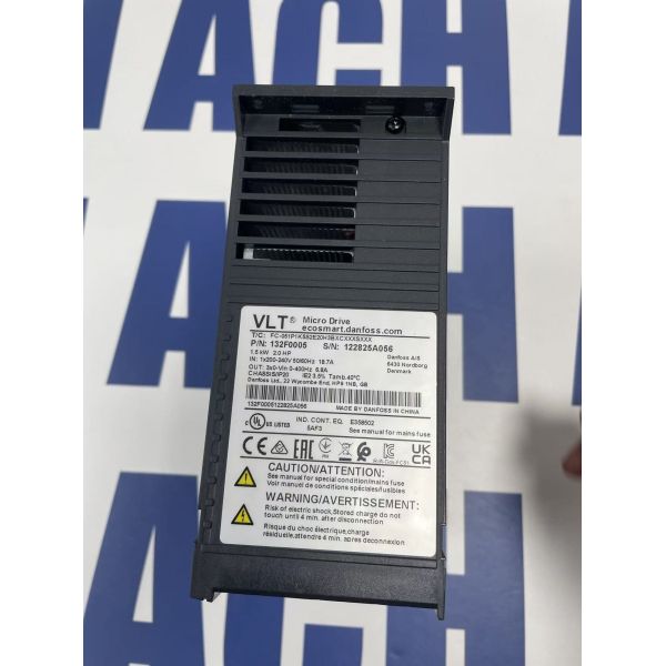 Danfoss 132F0005 | VLT FC51 1.5 kW Micro Drive, Single-Phase 230V