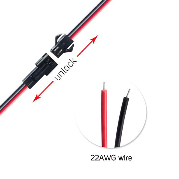 LED свет кабельной проволоки с мужским и женским JST SM кабельных разъемов современный дизайн стиль