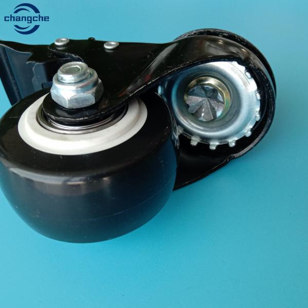 1.5 Inch PVC Swivel Thread Roller Wheel Casters With Brake