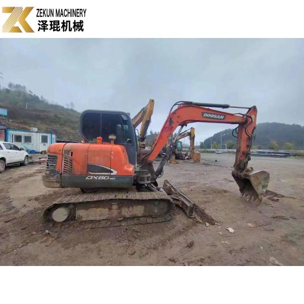 DX60 DX60-9C Mini-pelles d'occasion 6TONs 2015 Doosan 60 Excavateur