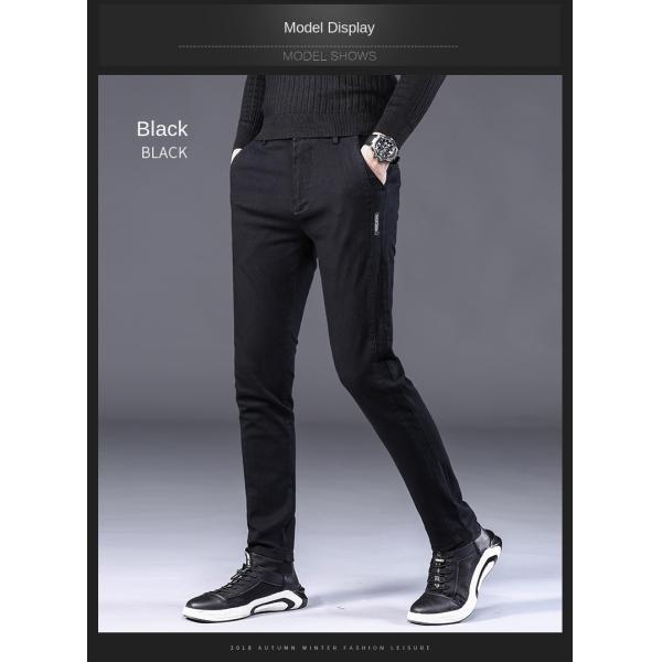 None Printing Methods Men's Casual Pants Elastic Cotton Suit Pants for Men's Clothing