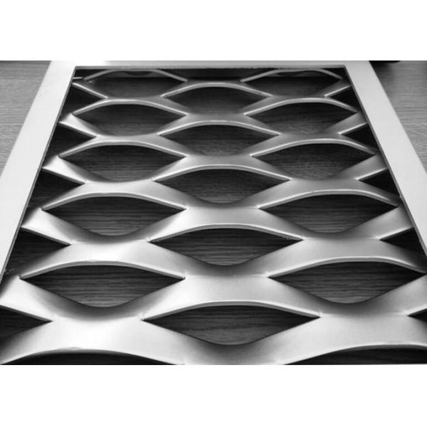 Light Duty Aluminum Expanded Metal Mesh Decorative For Exterior Wall Cladding