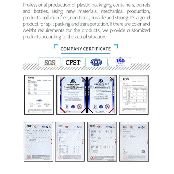 560g 10L HDPE Plastic Container With Plastic Handle Durable