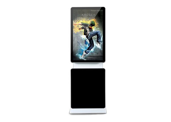47 Inch Touch Screen Monitor Floor Stand , Shopping Center Touch Screen Information Kiosk
