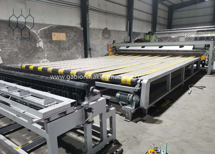 производственная линия Plc Gabion 100x120mm автоматическая для листа сетки Gabion ширины 4500 Mm