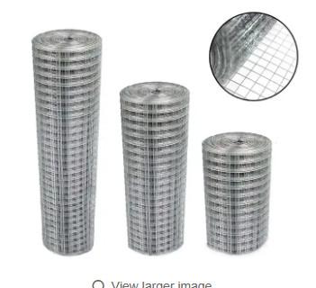 Hardware 19 Gauge Galvanized Steel Wire Poultry Metal Wire Mesh 1/2 X 1/2