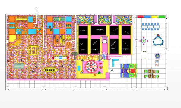 Un coffre-fort doux plein de plaisir Un monde de jeu intérieur coloré pour les plus petits