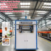 Máquina de termoformado automático de copas de plástico con sistema de accionamiento de engranajes de control PLC