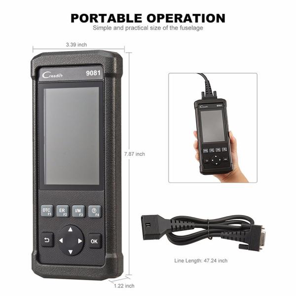 Varredor CReader do lançamento DIY 9081 CR9081 OBD2 completo Scanner+ABS+Oil+EPB+BMS+SAS+DPF