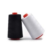 Matériel pur de couture élevé du fil 100% Yizheng de polyester de la stabilité de couleur 40S2