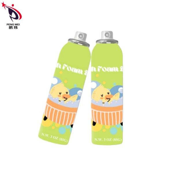 Multifunctional Bath Foam Spray Nontoxic Tinplate Material For Kids