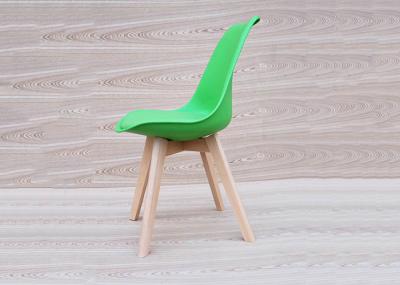 Ergonomic PU Dining Chair , Black Support Solid Wood Dining Room Chairs