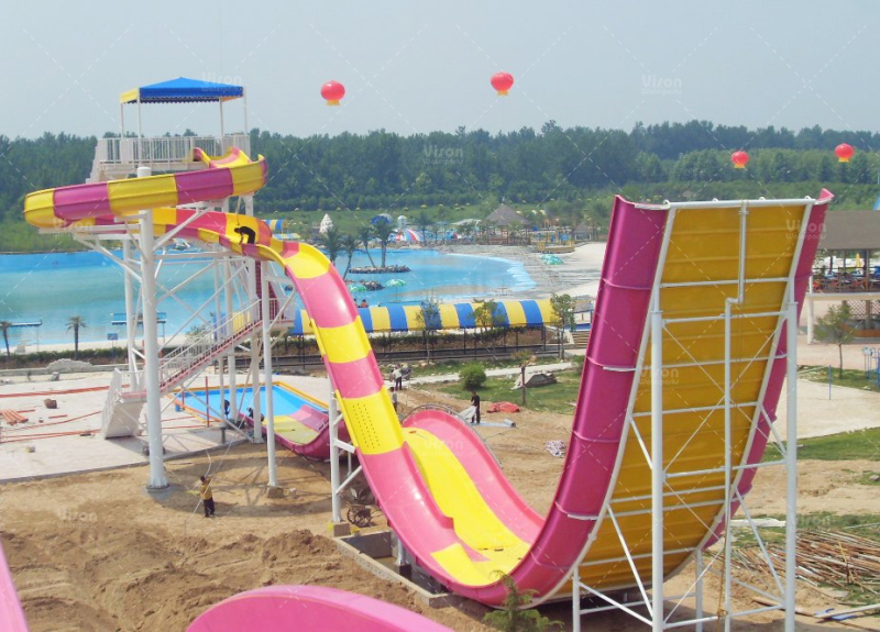 Upgrade Your Water Park with Durable Fiberglass Water Slides Designed for boomerang slide