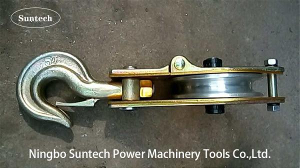 Aluminum Sheave Hoist Tackle 100KN Conductor Stringing Tools