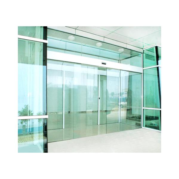 Electric Aluminum Automatic Sliding Door Temper Double Glass Entry Gate